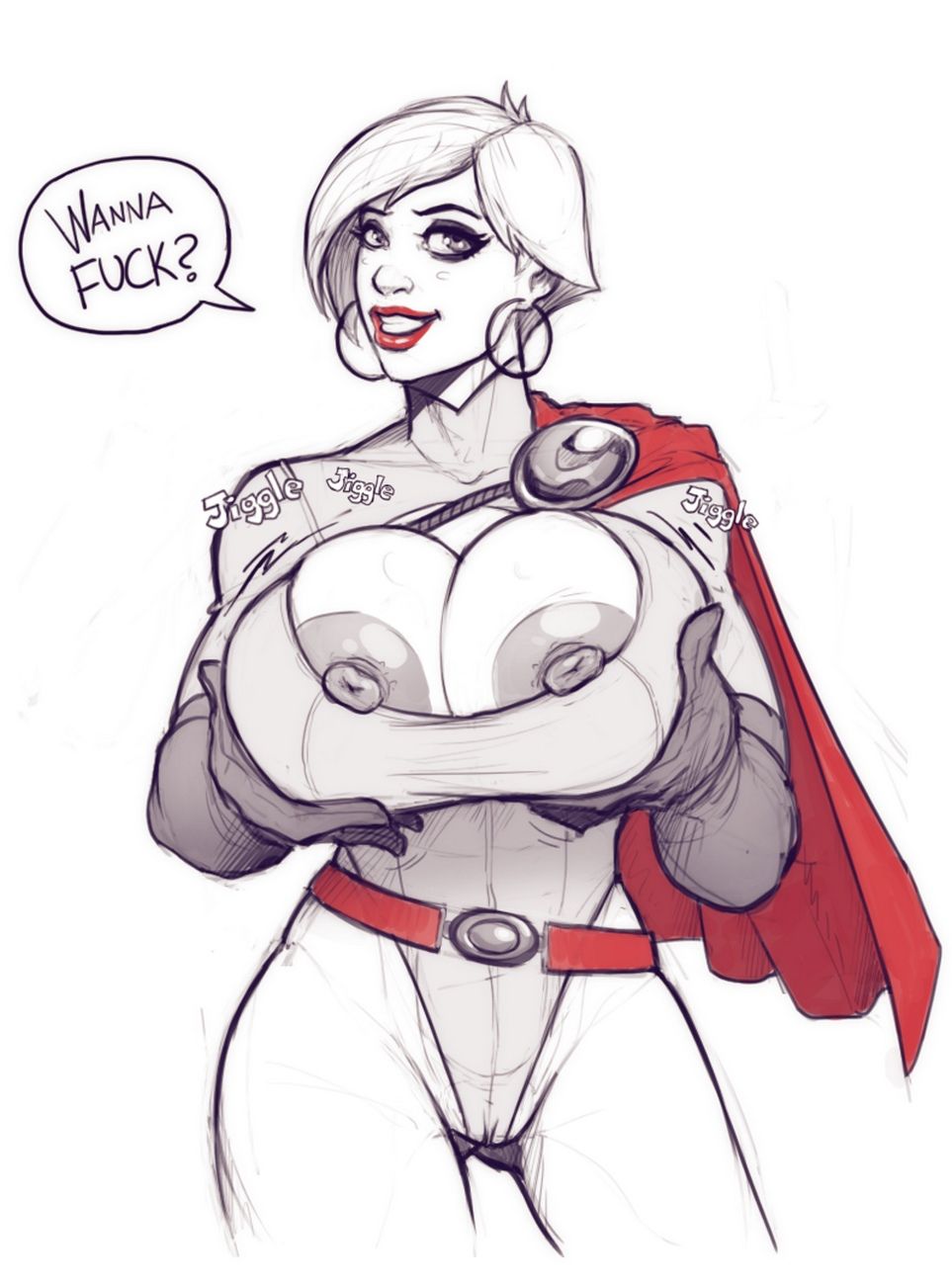 Power Girl On Darkseid