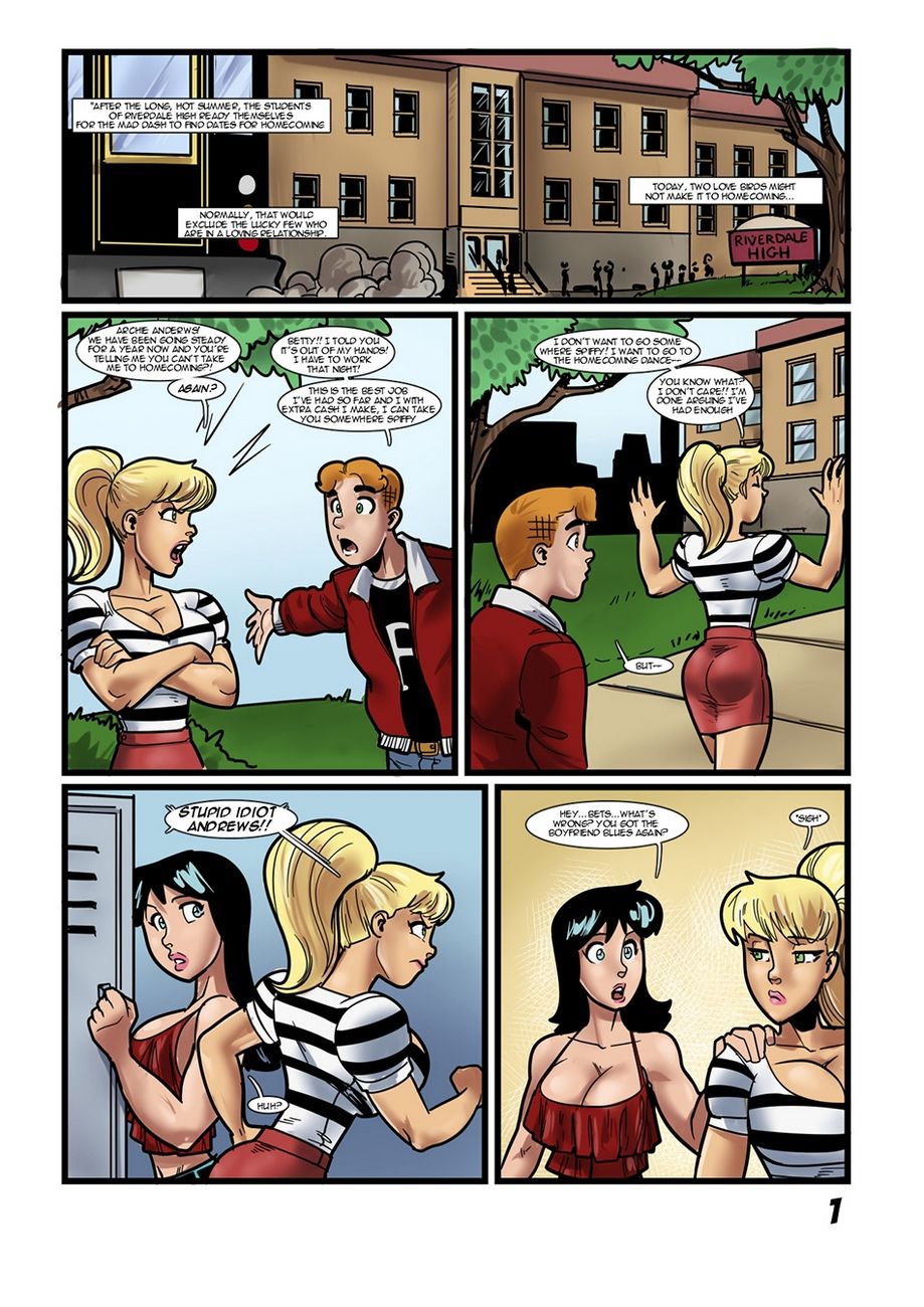 Archie Comics Porn - Betty And Veronica - Once You Go Black at Comics Porn