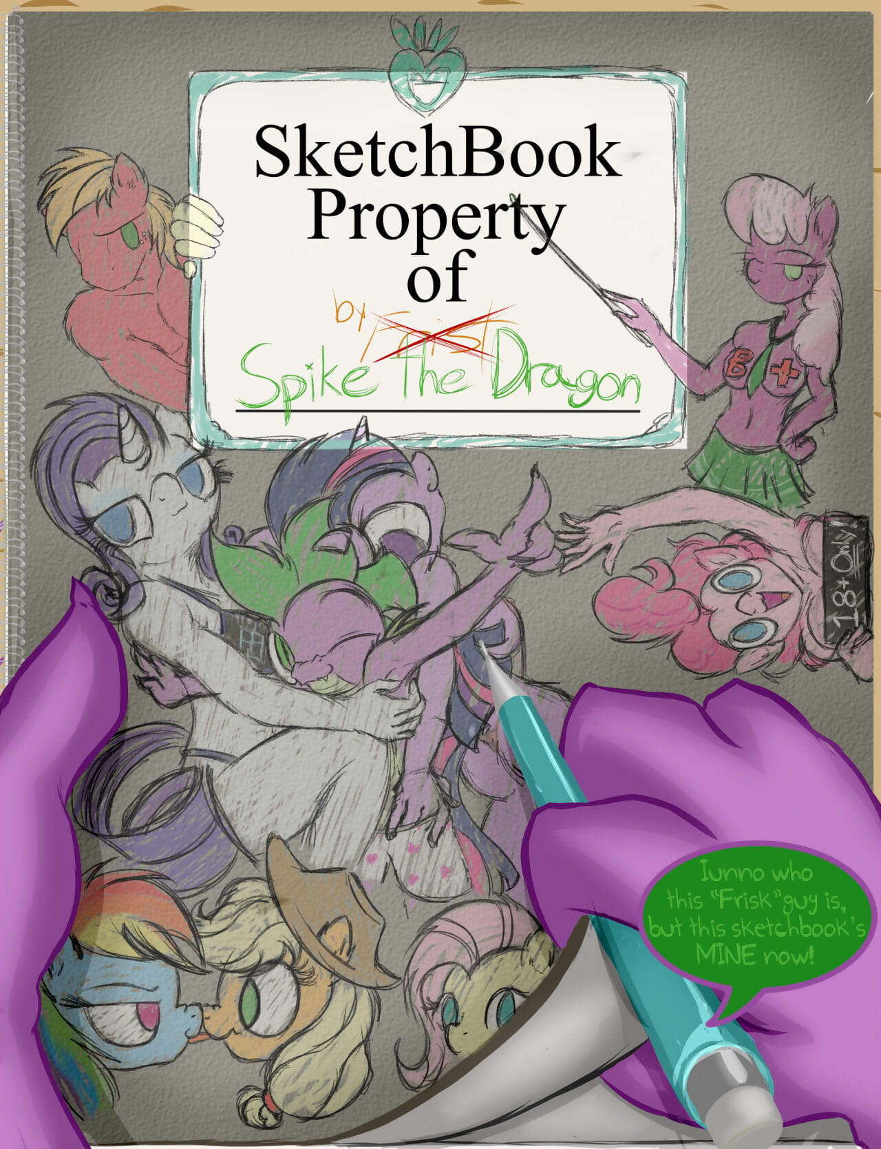 frist44 Sketchbook: property of spike